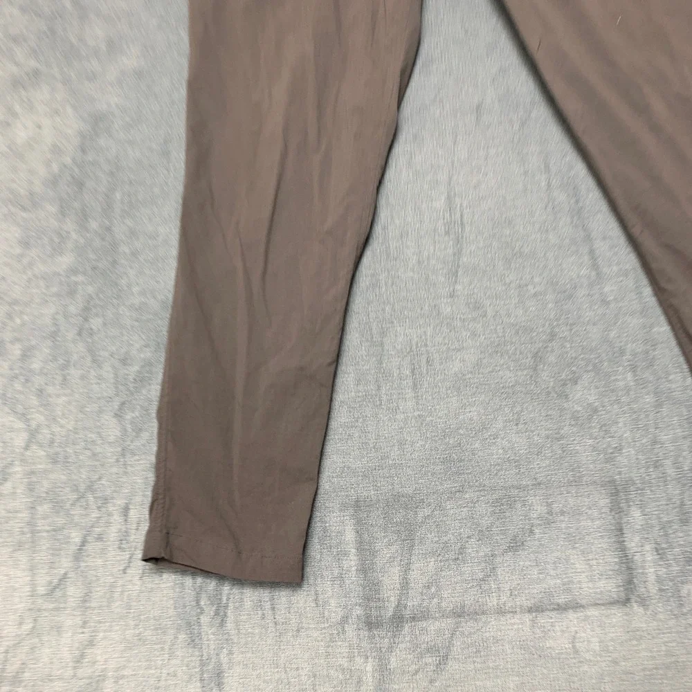 Rei Cooperative Chino Pants Mens 36Wx32L Gray Comfort Drawstring Tapered Leg